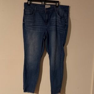 For The Republic Dark Blue Ankle Jeans